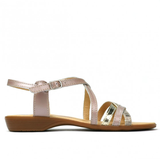 Sandales femme 5058 rose poudré combiné Sandales femme 5058 rose poudré combiné
