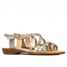 Sandales femme 5058 rose poudré combiné