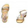 Sandales femme 5058 rose poudré combiné