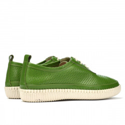 Mocassins femme 688 vert cru