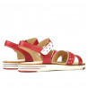 Sandales femme 5061 gingembre+blanc
