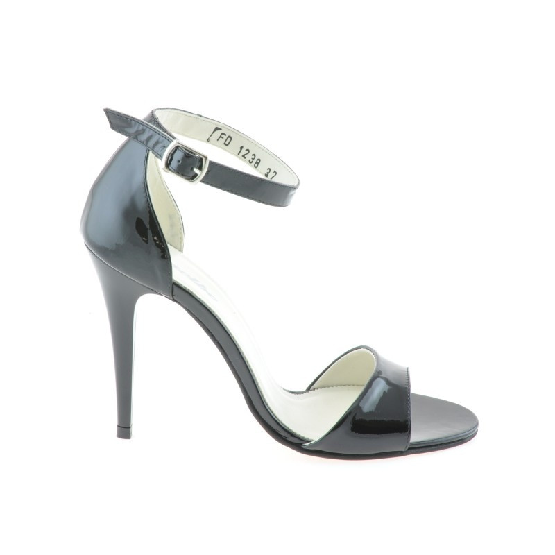 Sandales femme 1238 vernis noir