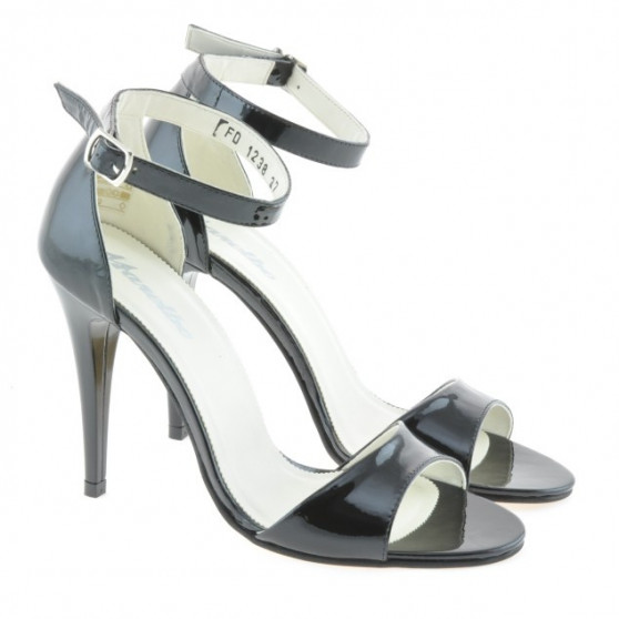 Sandales femme 1238 vernis noir