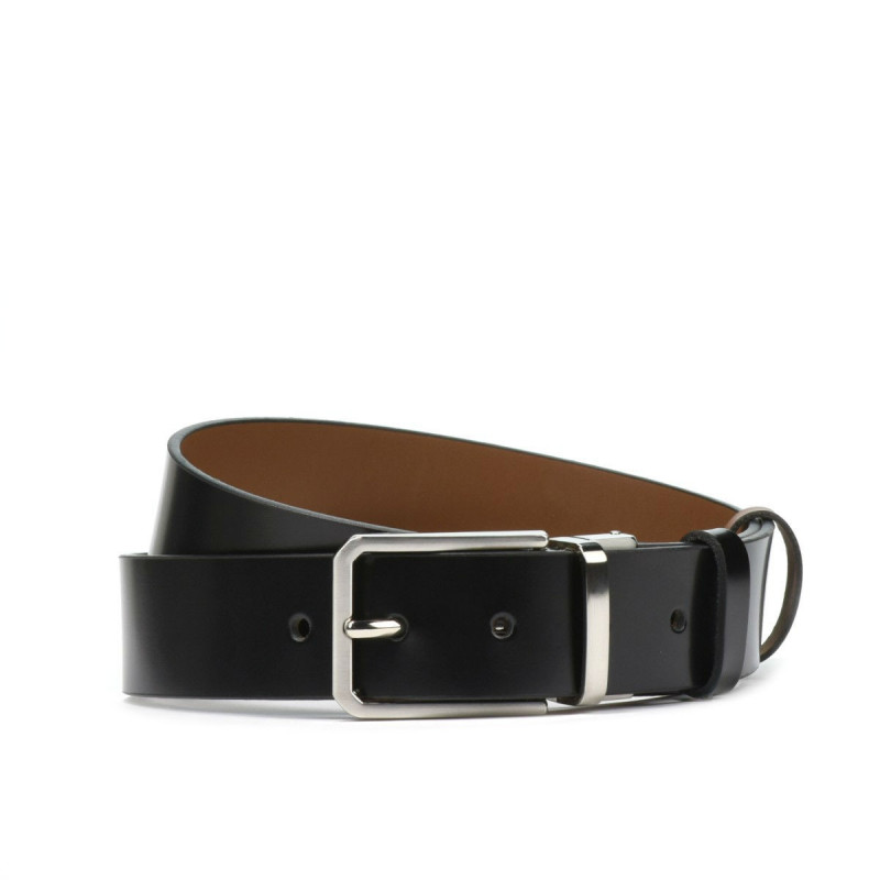 Ceinture homme 35b bicolore noir+marron