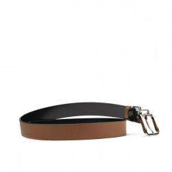 Ceinture homme 35b bicolore noir+marron