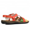 Sandales femme 5046 orange combiné