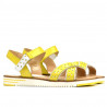 Sandales femme 5061 jaune+blanc