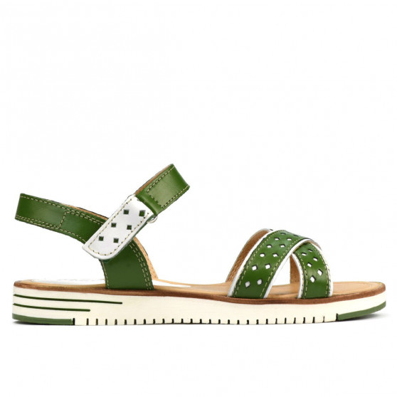 Sandales femme 5061 vert+blanc Sandales femme 5061 vert+blanc
