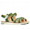 Sandales femme 5061 vert+blanc