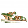 Sandales femme 5061 vert+blanc