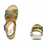 Sandales femme 5061 vert+blanc