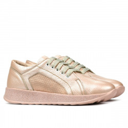 Baskets/chaussures casual femme 6010 poudre nacrée combinée