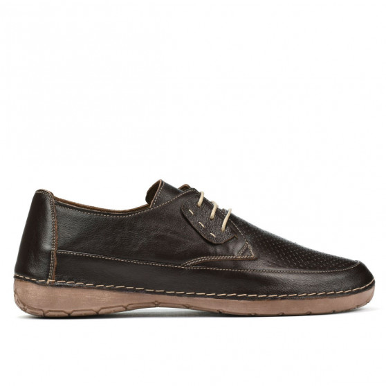 Mocassins femme 672m café