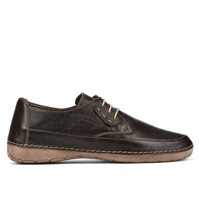 Mocassins femme 672m café