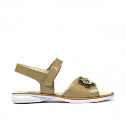 Sandales enfants petits 55c vernis beige