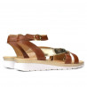 Sandales femme 5060 marron combiné