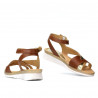 Sandales femme 5060 marron combiné