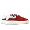 Baskets femme 6008 rouge combiné