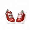 Baskets femme 6008 rouge combiné