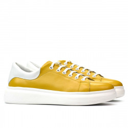 Baskets femme 6008 jaune combiné
