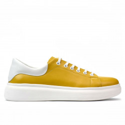 Baskets femme 6008 jaune combiné
