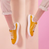 Baskets femme 6008 jaune combiné