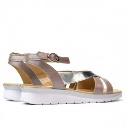 Sandales femme 5060 rose poussiéreux combiné