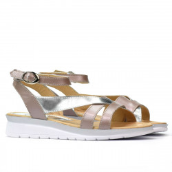 Sandales femme 5060 rose poussiéreux combiné