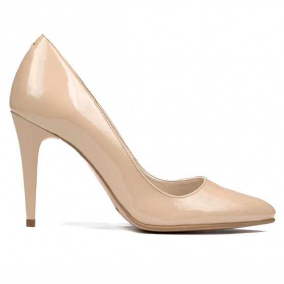 Chaussures élégantes femme 1246 vernis beige nacré