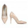 Chaussures élégantes femme 1246 vernis beige nacré