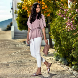 Sandales femme 5059 rose poudré lifestyle