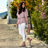 Sandales femme 5059 rose poudré lifestyle