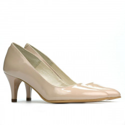 Chaussures élégantes femme 1242 vernis beige nacré