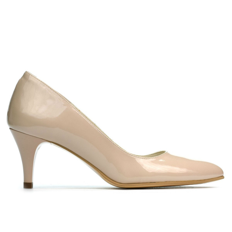 Chaussures élégantes femme 1242 vernis beige nacré