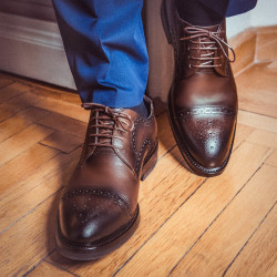 Chaussures élégantes hommes 896 a café