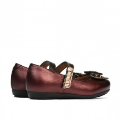 Chaussures enfants petits 67c bordeaux nacré combiné