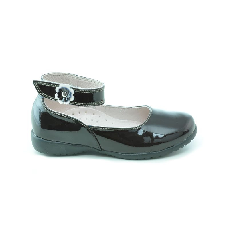 Chaussures petits enfants 17c vernis café