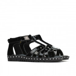 Sandales enfants petits 66c vernis noir