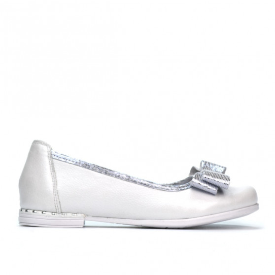 Chaussures enfants 174 blanc perle combiné