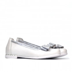 Chaussures enfants 174 blanc perle combiné