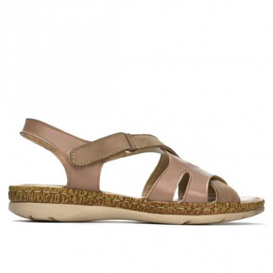 Sandales femme 5062 cappuccino combiné Sandales femme 5062 cappuccino combiné