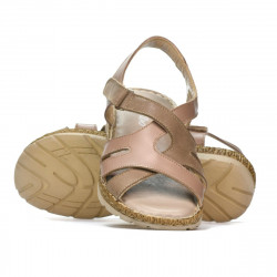 Sandales femme 5062 cappuccino combiné