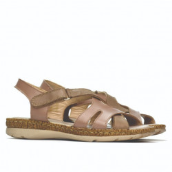Sandales femme 5062 cappuccino combiné