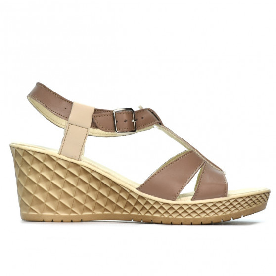 Sandales femme 5065 cappuccino combiné Sandales femme 5065 cappuccino combiné