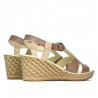 Sandales femme 5065 cappuccino combiné