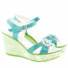 Sandales femme 5006 vernis vert