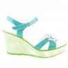 Sandales femme 5006 vernis vert