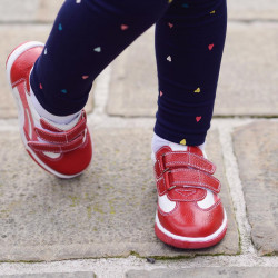 Chaussures enfants petits 16-1c rouge+blanc