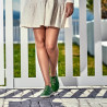 Mocassins femme 688 vert cru lifestyle