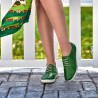Mocassins femme 688 vert cru